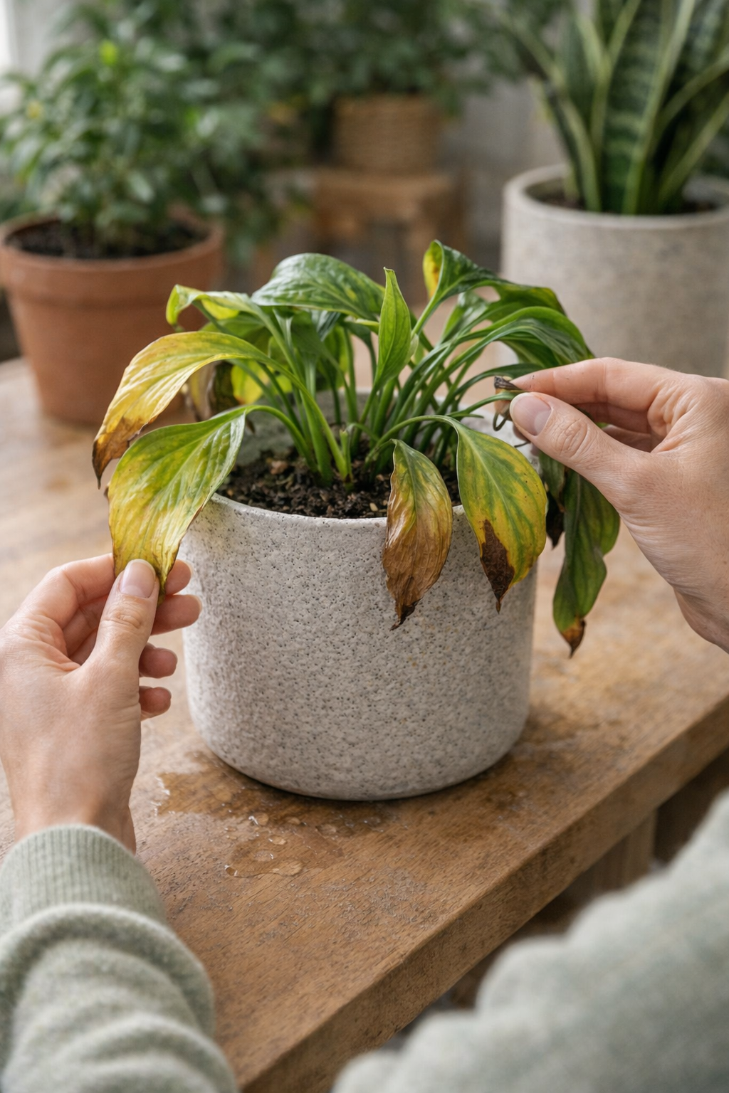 Plant te veel water gegeven: zo red je hem alsnog