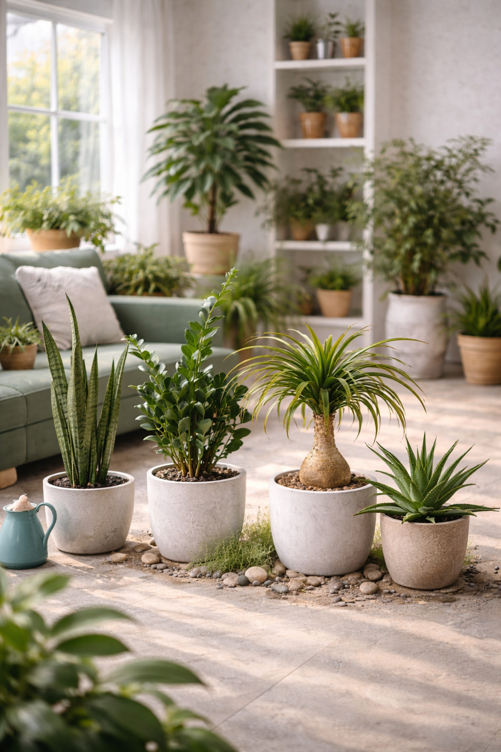 Planten die maar één keer per maand water nodig hebben