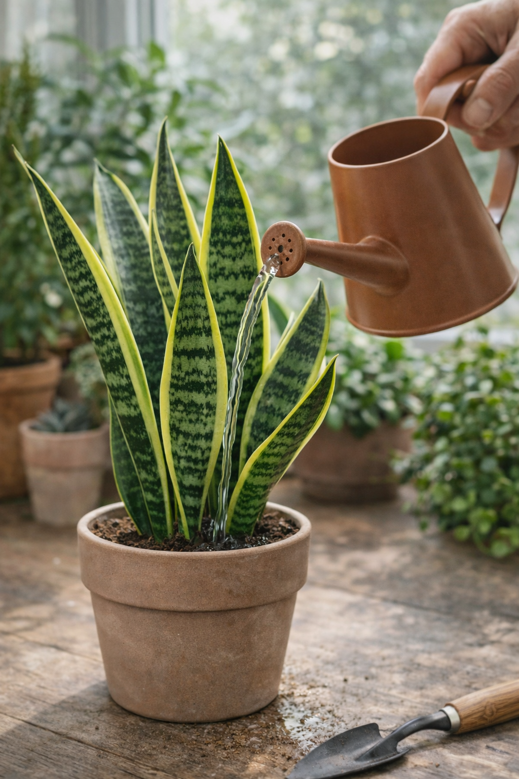 Sansevieria water geven: hoe vaak heeft je vrouwentong het nodig?