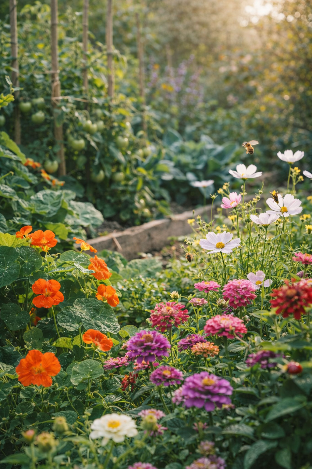 Bloemen voor in de moestuin: schoonheid en functionaliteit in één