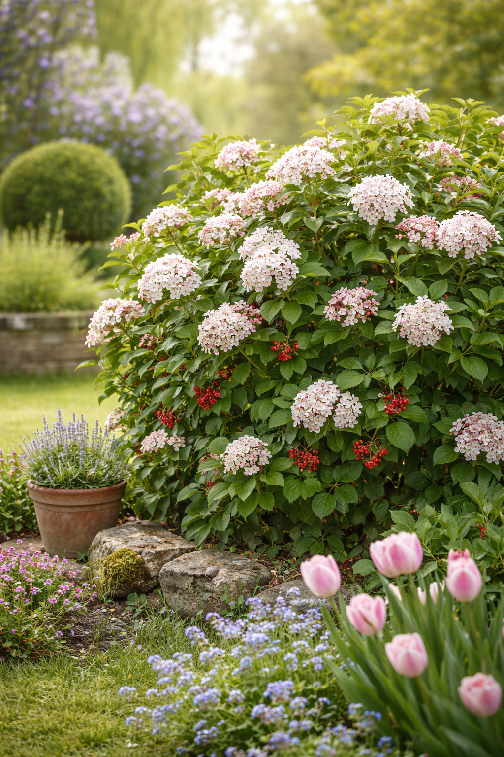 Viburnum planten: een sterke struik met bloemen, bessen en karakter