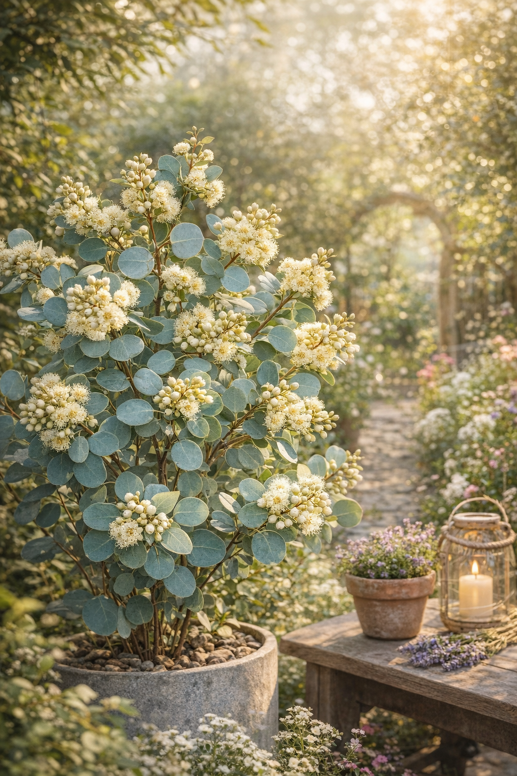 Bloeiende eucalyptus: exotische blikvanger in tuin en op terras