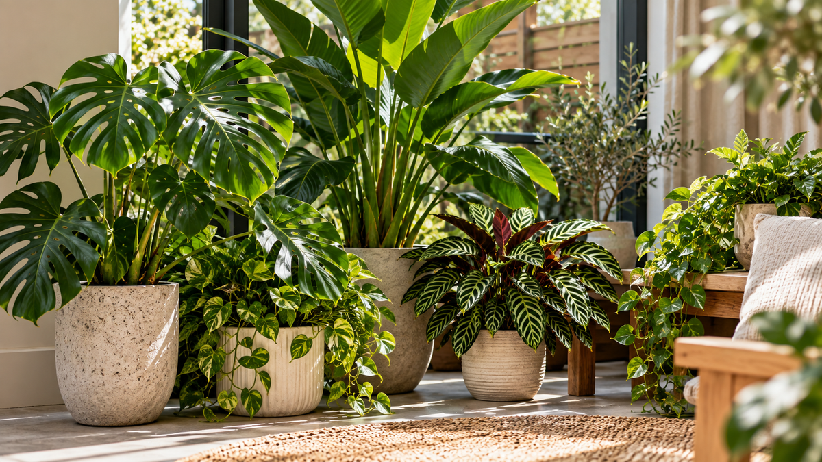 Badkamer planten