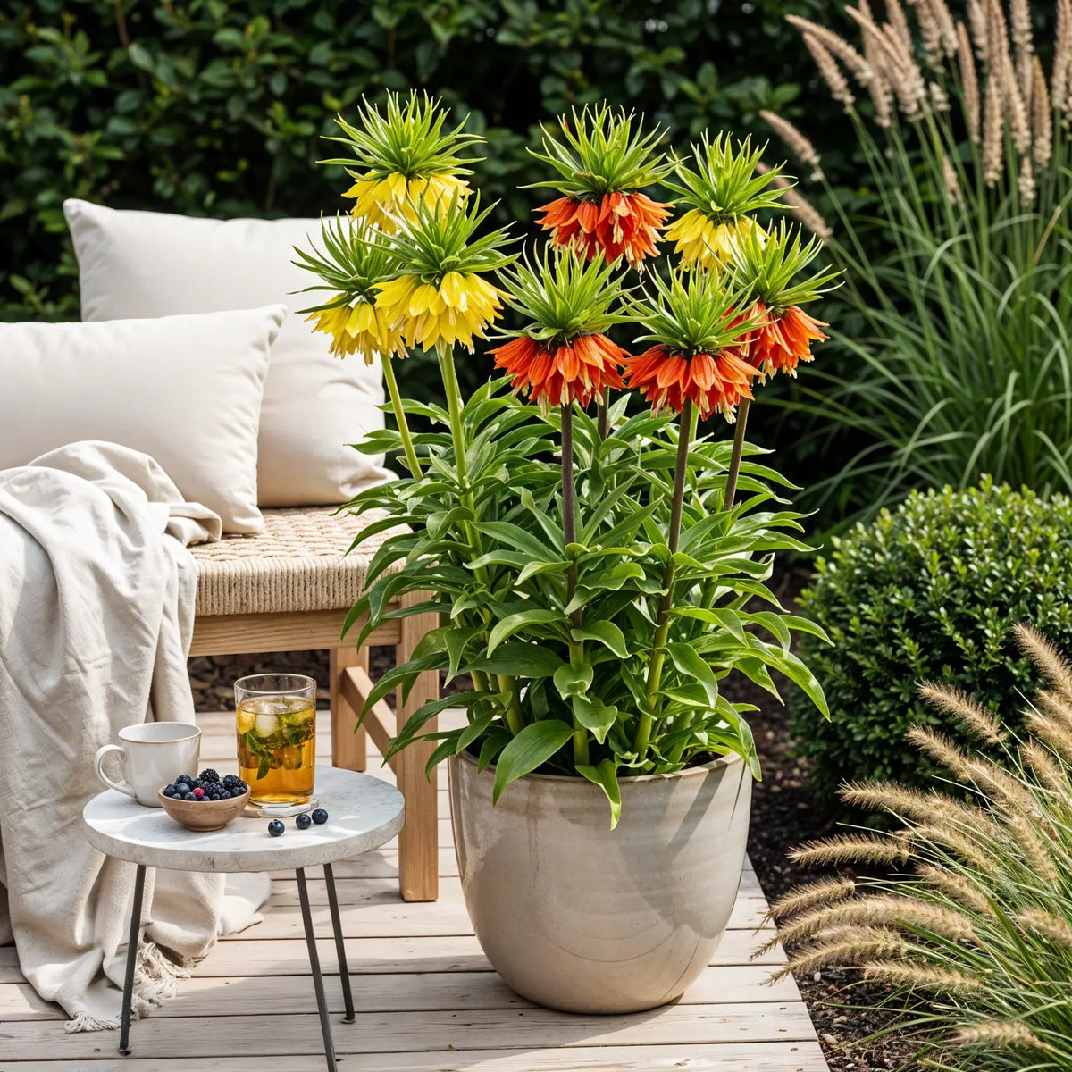 Fritillaria Imperialis Mix, plant in pot