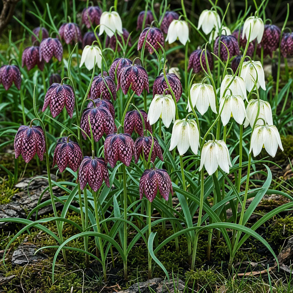 Fritillaria Meleagris Mix, detail van het blad