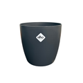 Elho Brussels - Grey - 21cm, plant in pot