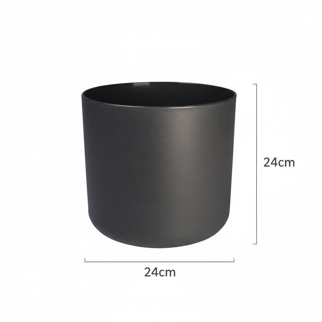 Elho b.for soft bloempot, antraciet, mat fluweelzacht, 25 cm, groeiwijze van de plant