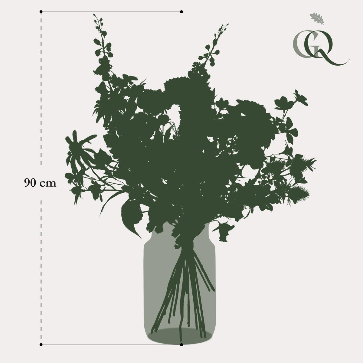 Kunstbloemen - Boeket XL -  Electric Love, groeiwijze van de plant