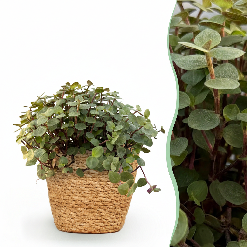 Calissia repens met mand, detail van het blad