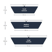 Ledkurk maat M voor terrariumfles, 12 x 10,8 x 3 cm