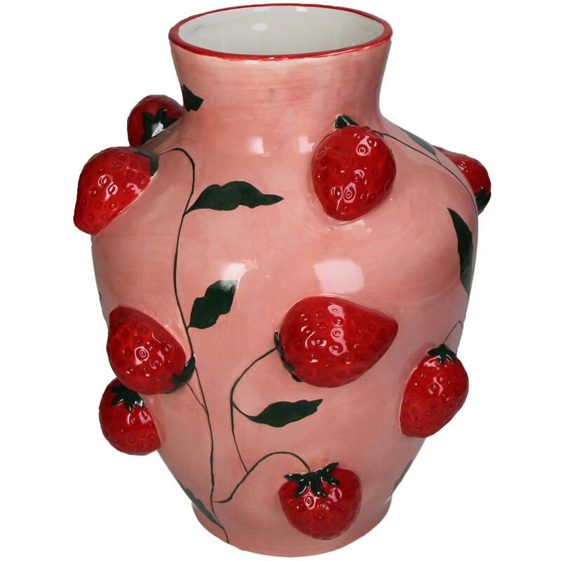 Vaas Aardbei Dolomiet, plant in pot