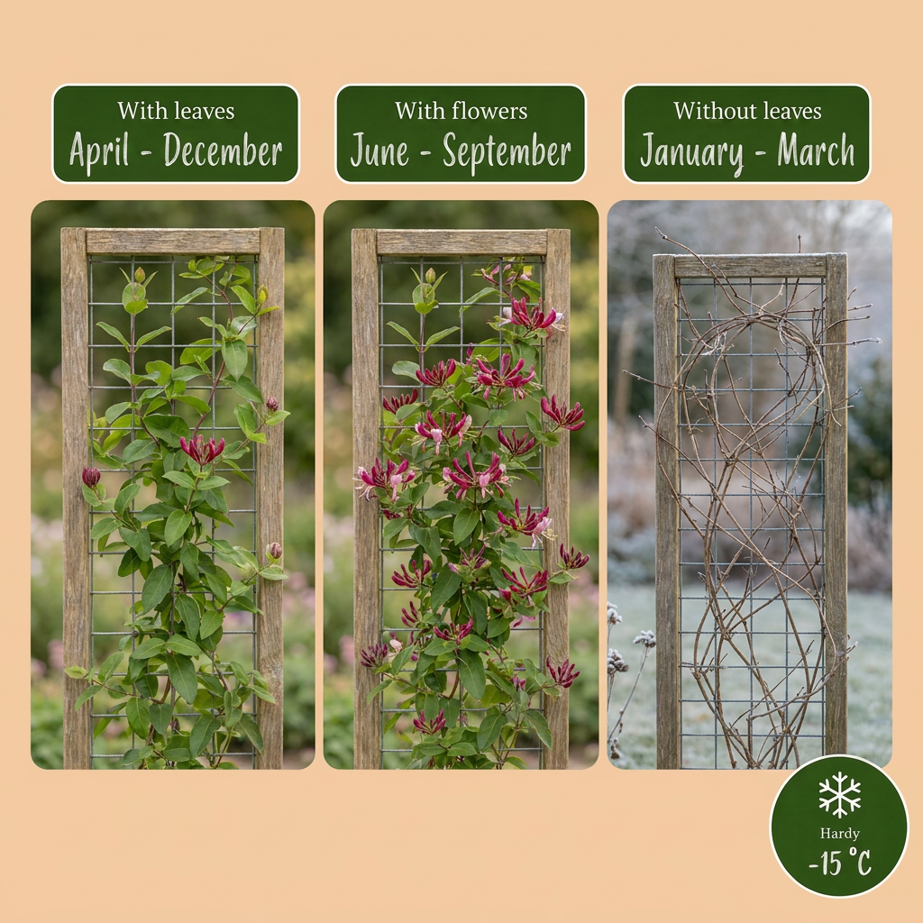 Lonicera henryi - groenblijvende kamperfoelie, groene bladeren