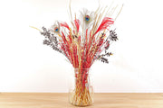 Droogbloemen boeket - Red & Gold - Droogboeket