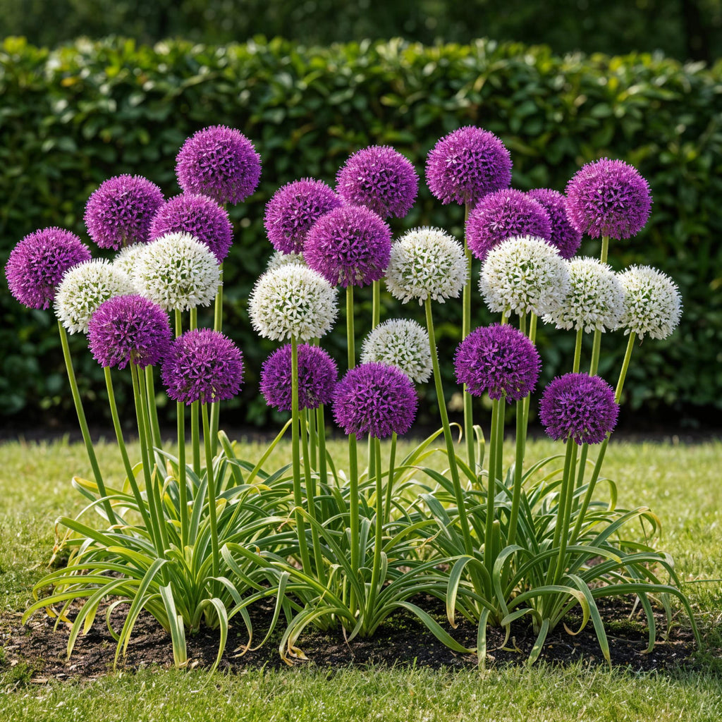 Allium Purple White Mix, kenmerkend blad