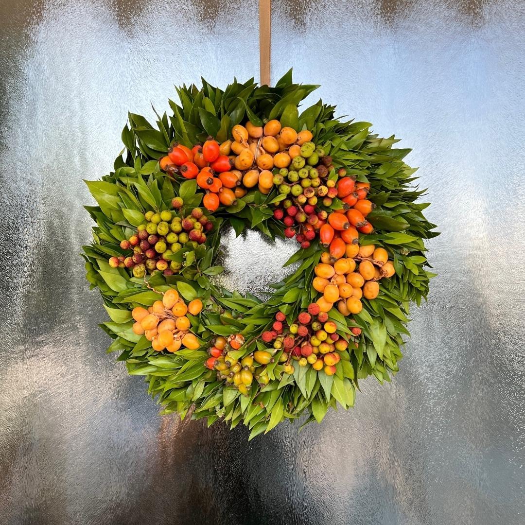 Echte krans Elena | Ø diameter, detail van het blad