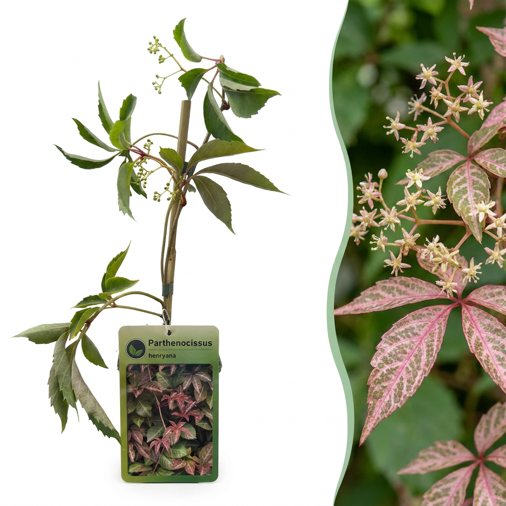 Parthenocissus henryana - Chinese wingerd, plant in pot