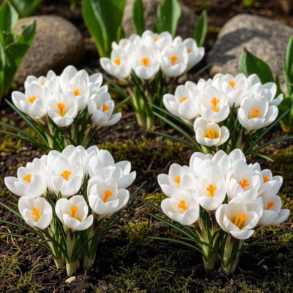 Crocus White, kenmerkend blad