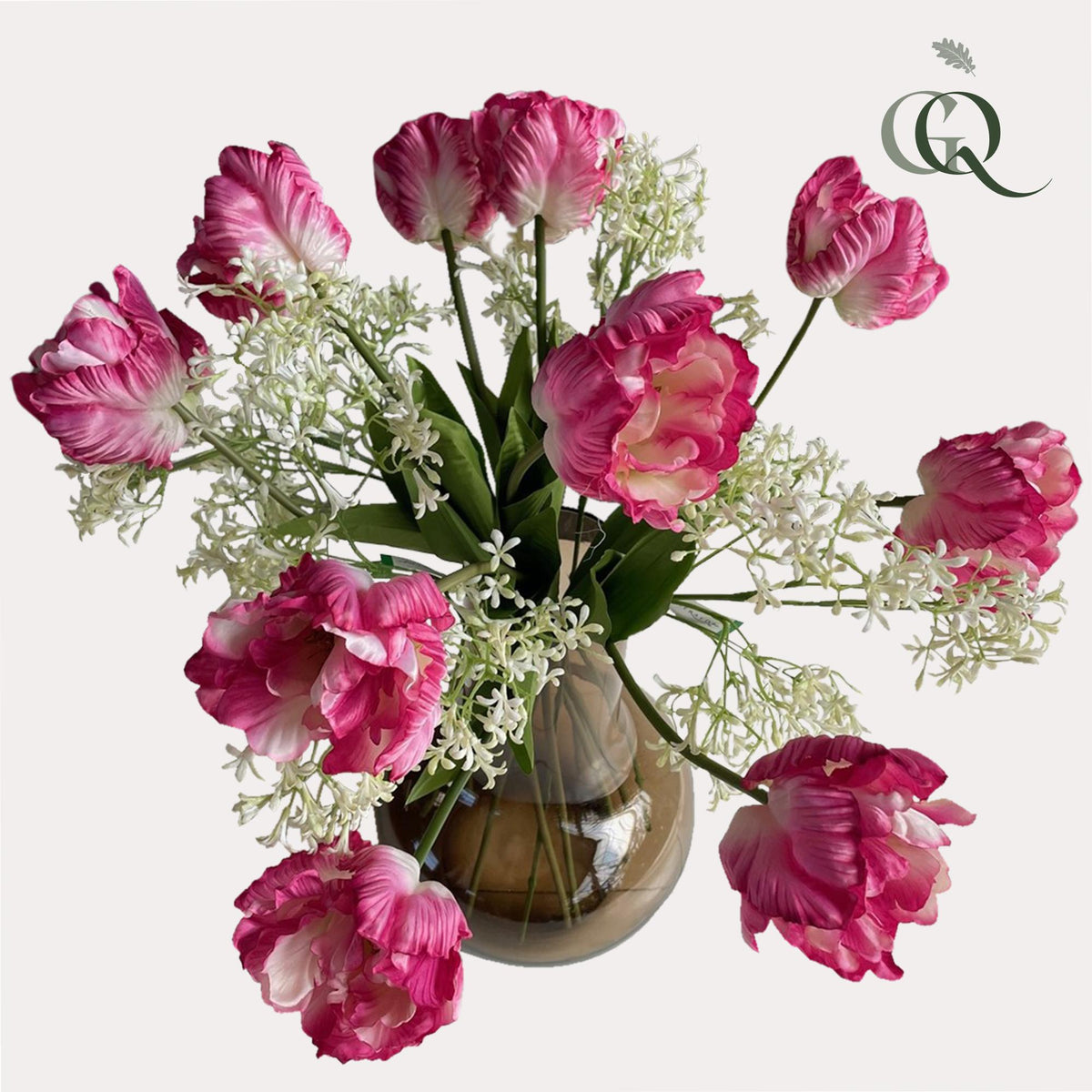 Kunstbloemen - Boeket L - Romantic Glam, kenmerkend blad