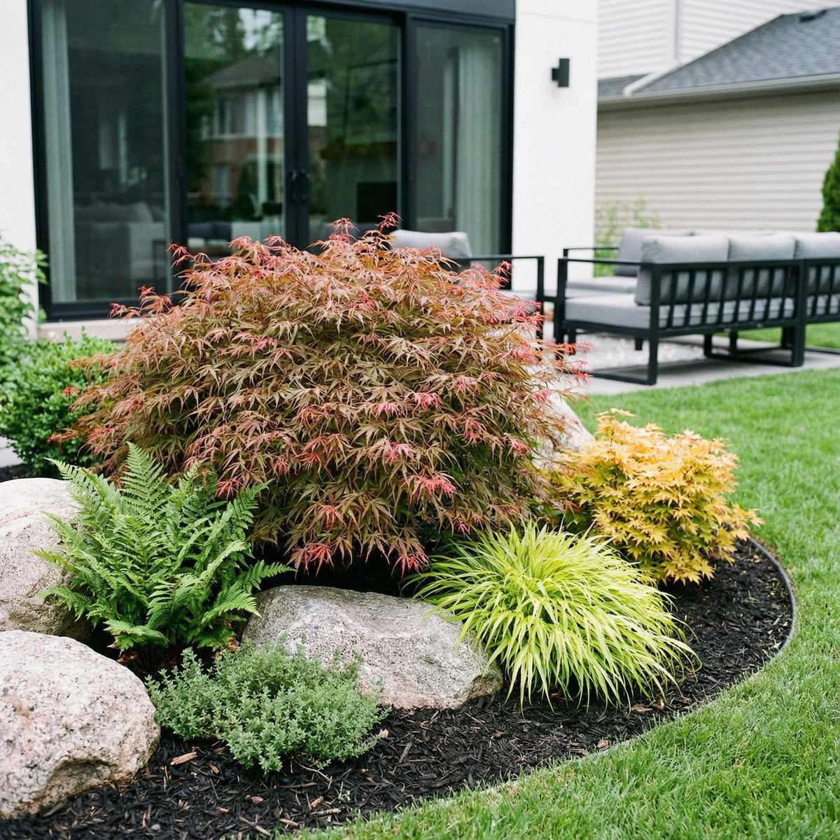 Acer palmatum Jerre Swarts, groene bladeren