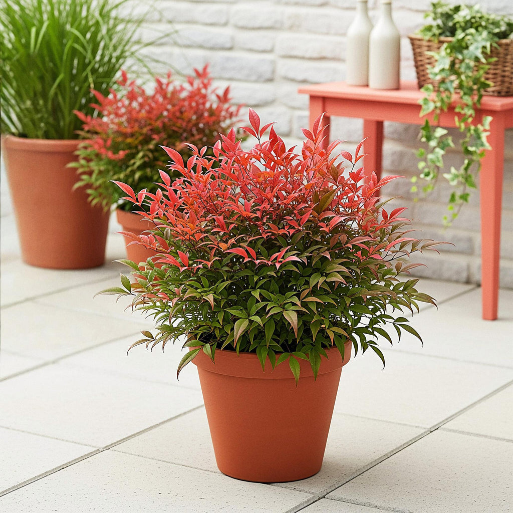 Nandina Obsessed, groene bladeren