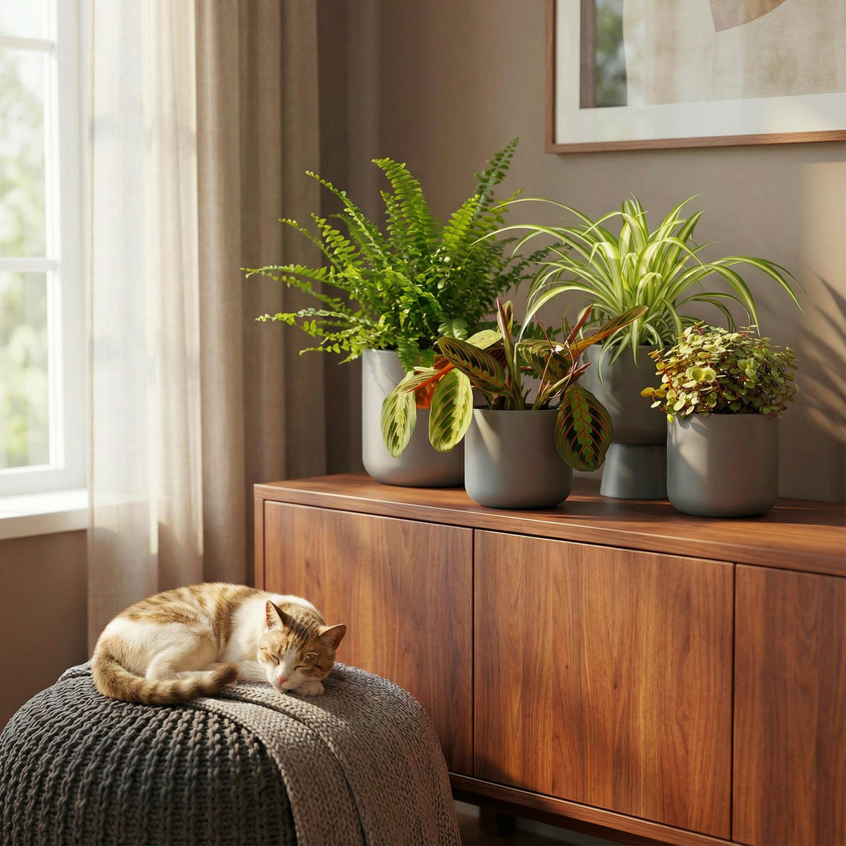 Chlorophytum, plant in pot