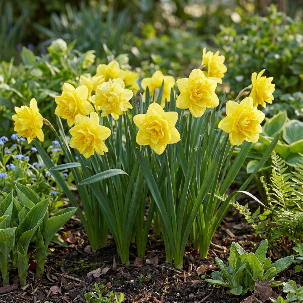 Gevulde narcis 'Golden Ducat' bloembollen, geel, foto 2