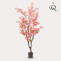 Kunstplant - Prunus - Kersenbloesem - Roze, plant in pot