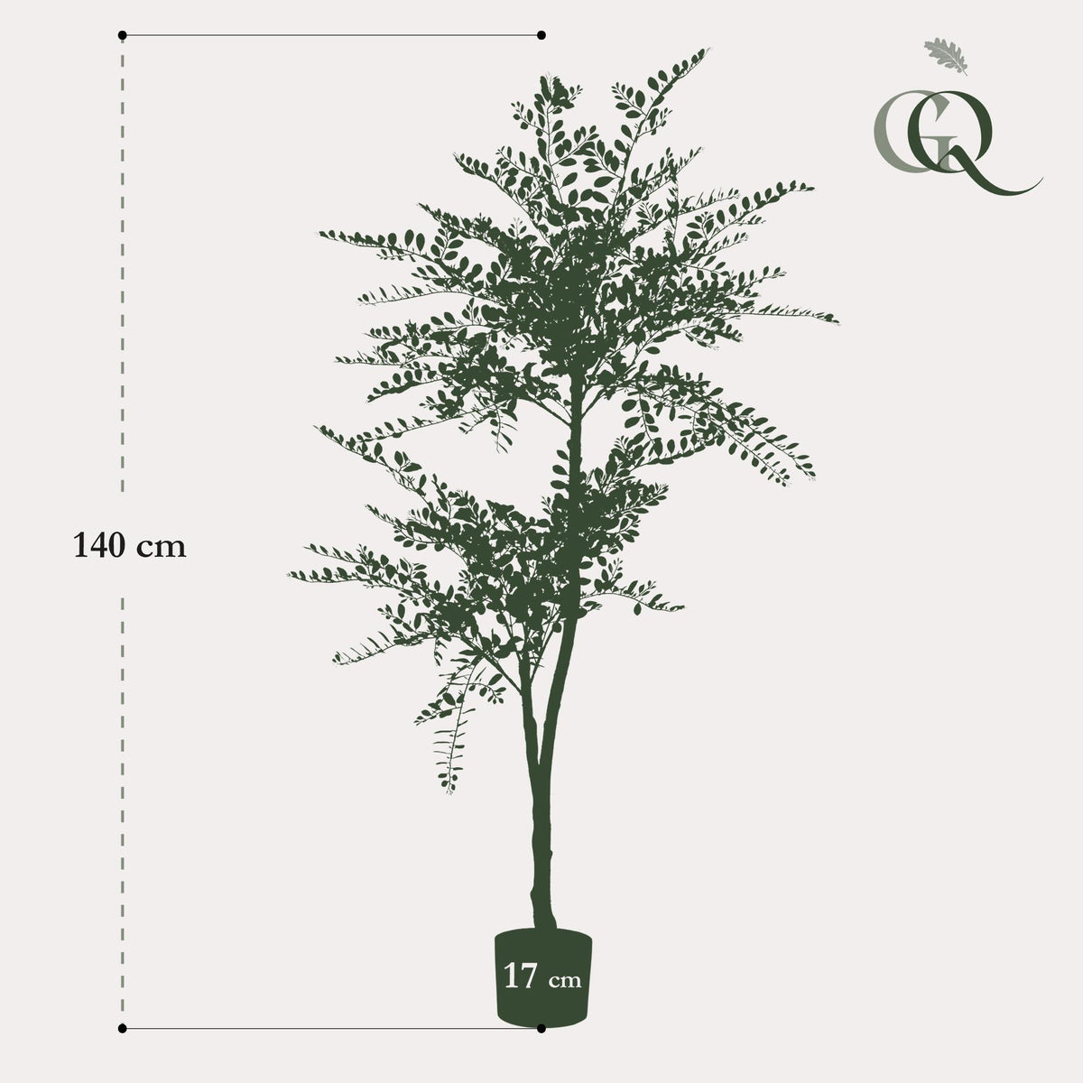 kunstplant - Sophora tree  - Honingboom, kenmerkend blad