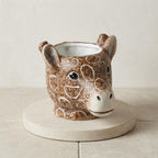 Planter Giraf D11/14x11cm - Bruin - D11/14x11cm, groeiwijze van de plant