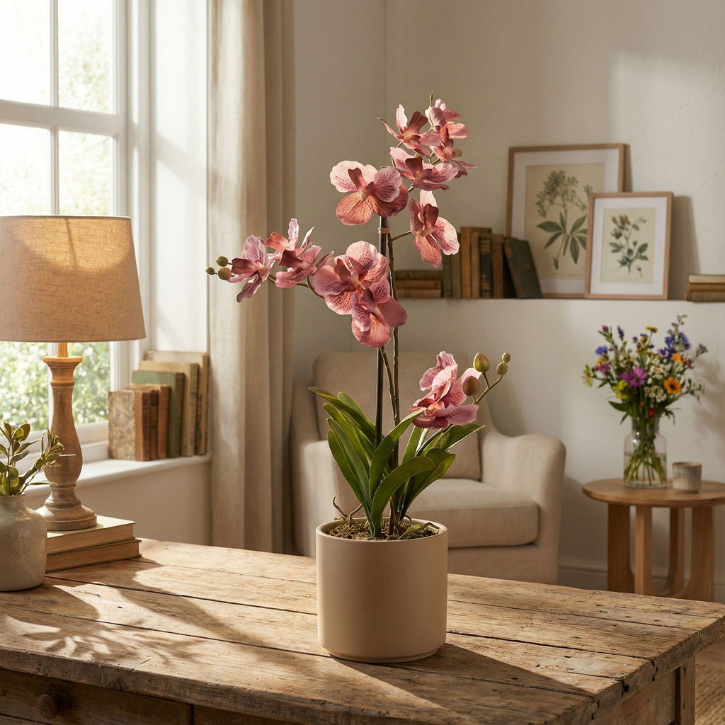 Orchidee Vanda kunstplant, plant in pot