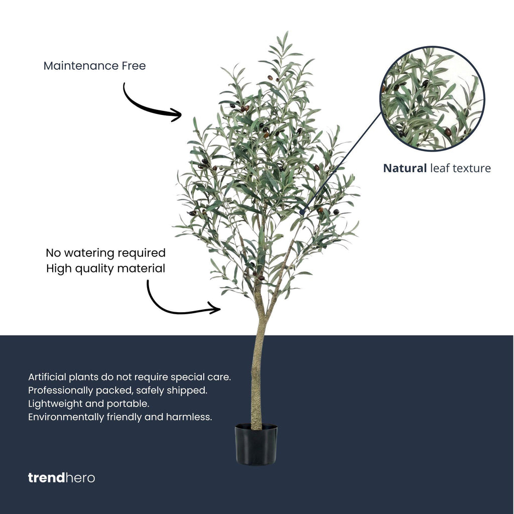 Kunst olijfboom in pot, groeiwijze van de plant