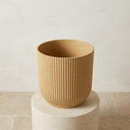 Elho Vibes Fold bloempot met ribbels, geel, Ø14 cm, groeiwijze van de plant