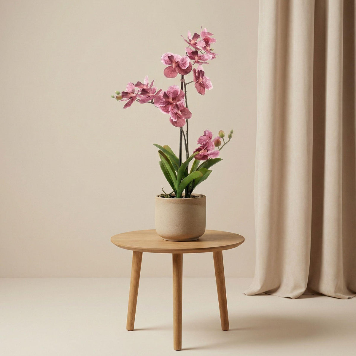 Orchidee Vanda kunstplant, detail van het blad