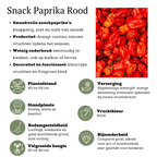 Rode plukgroente mix, tomaat, paprika, hete peper, 3 planten, groene bladeren