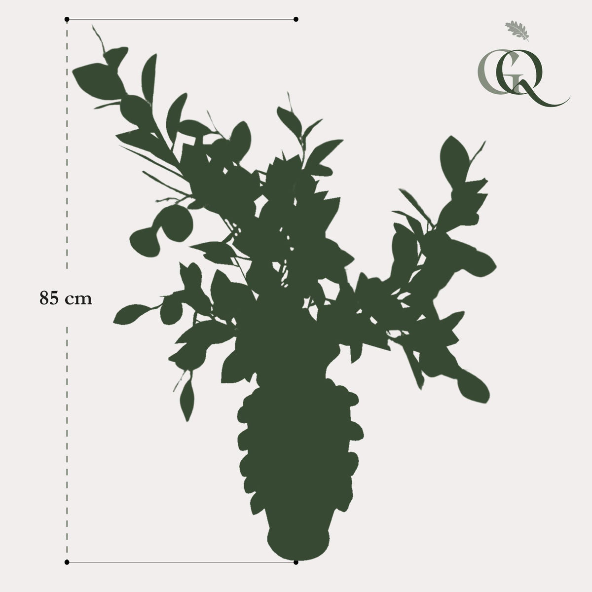 Kunstbloemen - Boeket L - Lemon Glow, groene bladeren