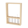 Reageerbuiswandhanger maat S voor aan de muur