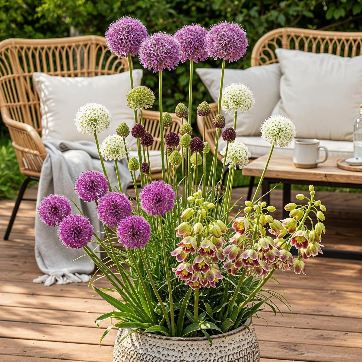 Bulb Garden Allium mix, kenmerkend blad