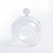 Kerstbal glas transparant met haakje, Ø10,5 cm, set van 3