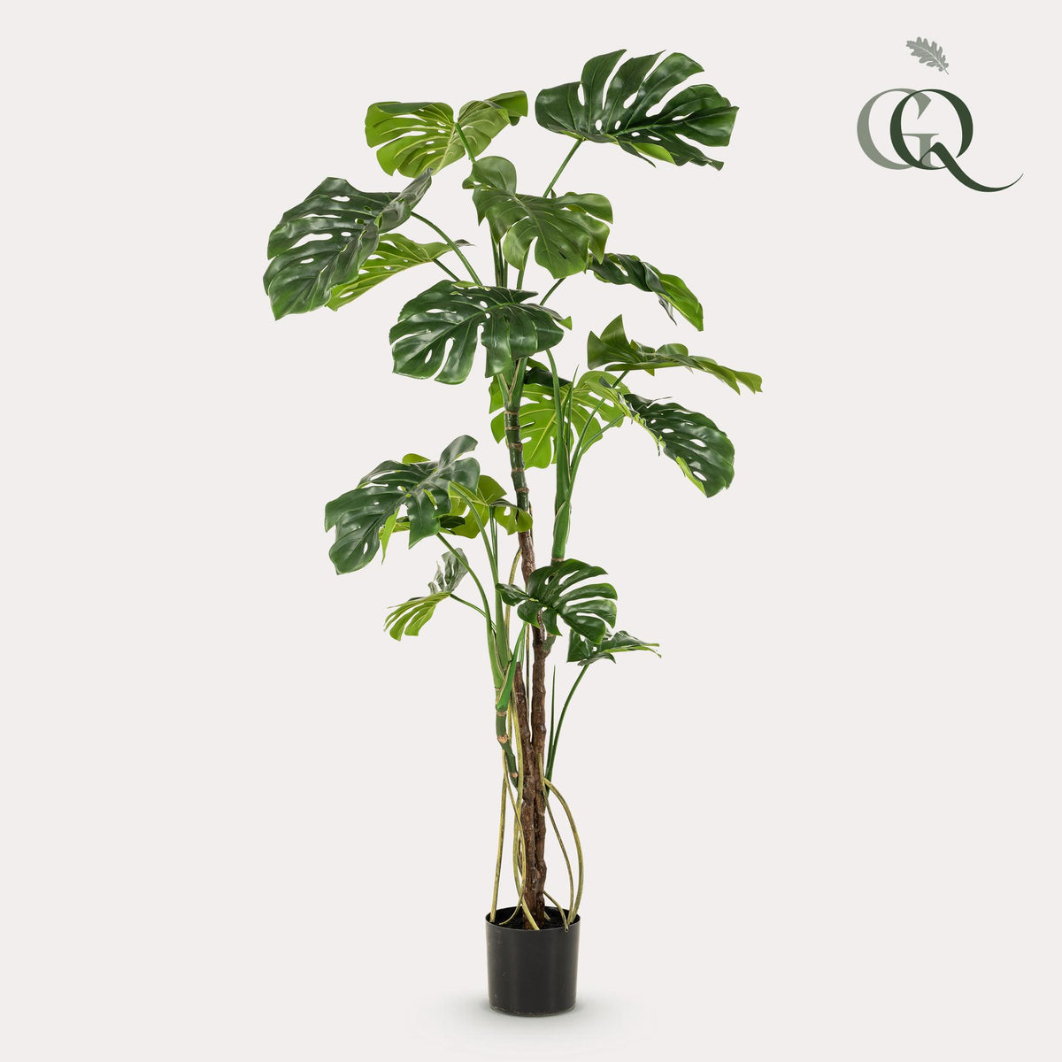 kunstplant - Monstera  - Gatenplant, plant in pot