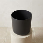 Elho b.for soft bloempot, antraciet, mat fluweelzacht, 18 cm, detail van het blad