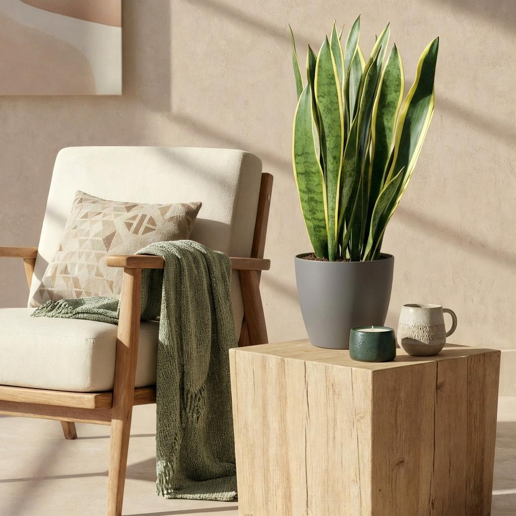 Sansevieria Laurentii, plant in pot