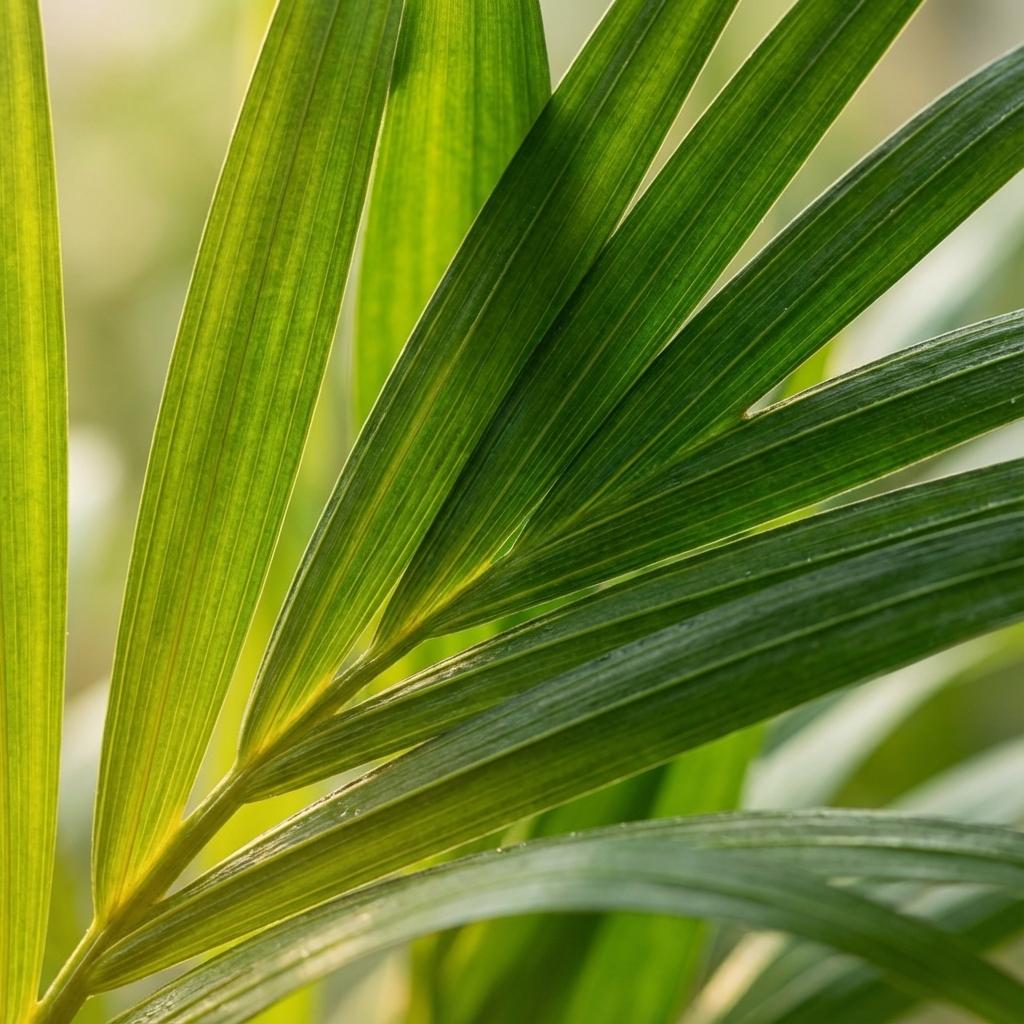 Areca Dypsis Lutescens Goudpalm, kenmerkend blad