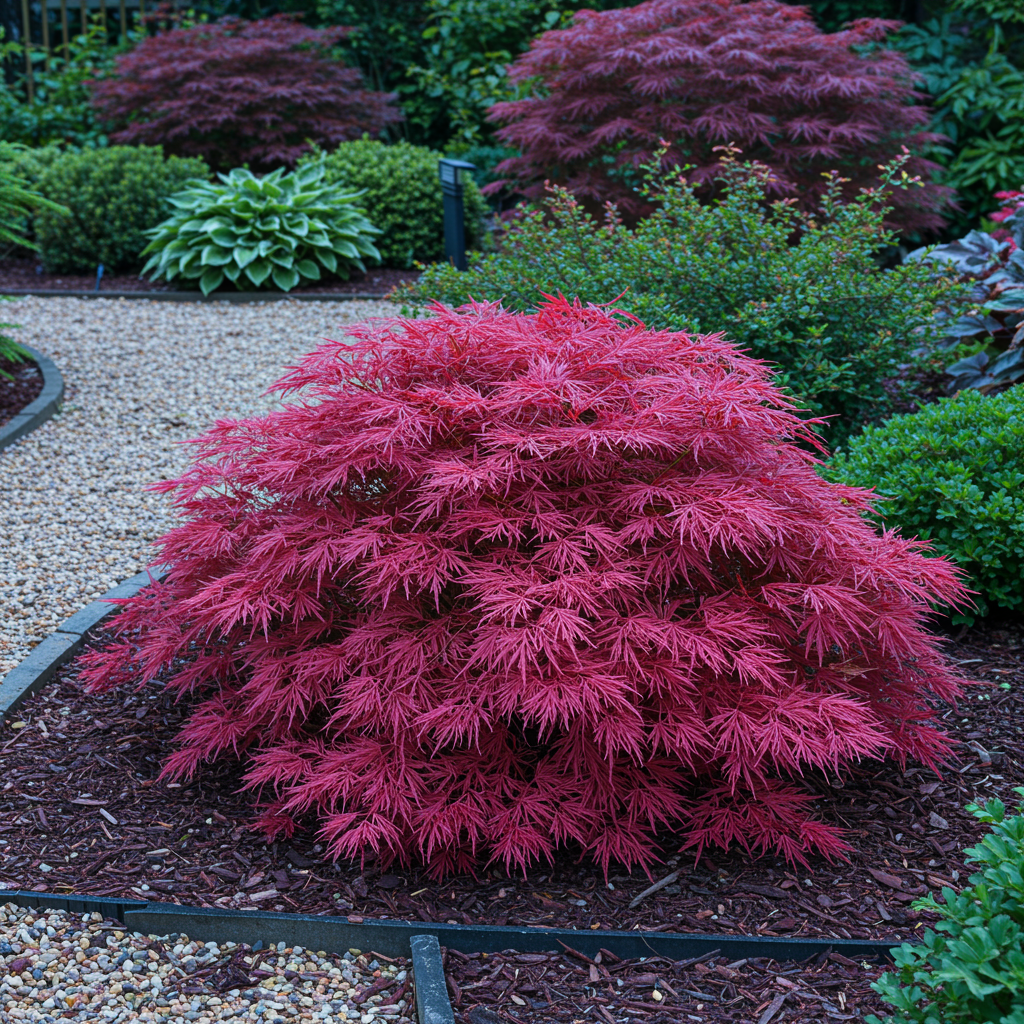 Japanse esdoorn Acer palmatum Pink Dwarf, plant in pot