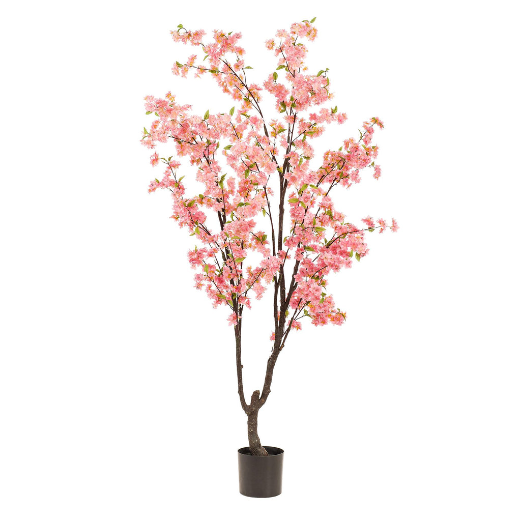 Kunstplant - Prunus - Kersenbloesem - Roze, groeiwijze van de plant