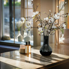 Kunstbloemen Solo - Crème - Magnolia Branches - x 4, detail van het blad