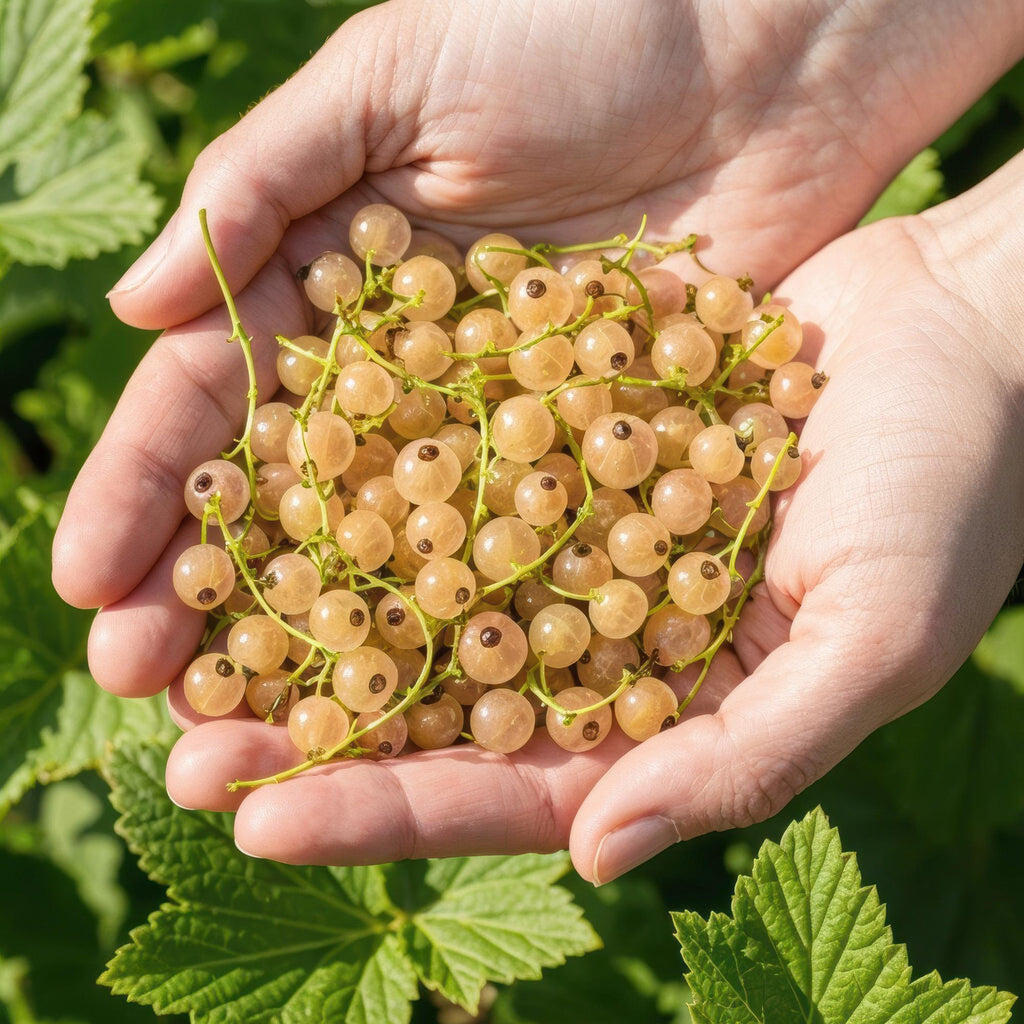 Witte bes Ribes rubrum Witte Hollander, groeiwijze van de plant