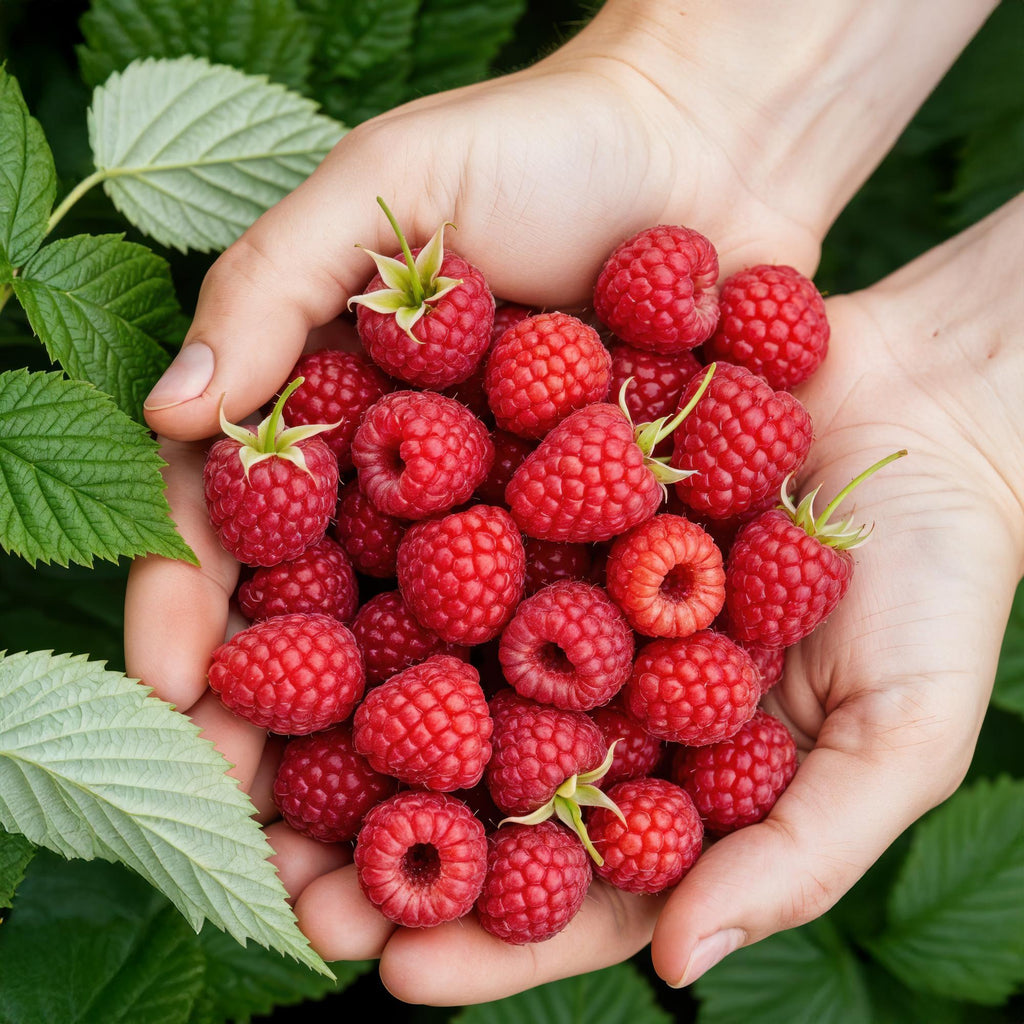Framboos Rubus idaeus Ottawa, plant in pot
