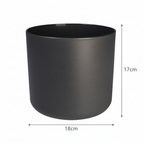 Elho b.for soft bloempot, antraciet, mat fluweelzacht, 18 cm, gezonde plant