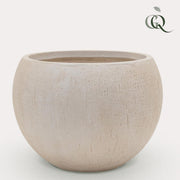 Plantenbak Raindrop Globe beige, maat XXL, H40 x B55 cm