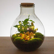 Kerstdraadverlichting op batterijen, warm wit, 20 leds, 1 m